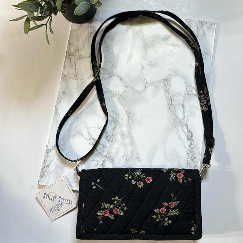 Quilted Keepers Cross Body Purse with wallet and  adjustable strap . NWT .